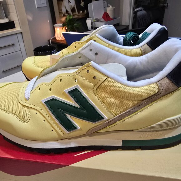 New Balance 996 Sulphur Forest Green Made in USA U996TD Sneaker Men Us 9.5 NEW - Picture 2 of 13